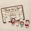 This Is Us - Family Personalized Custom Acrylic Puzzle Key Holder - House Warming Gift For Family Members