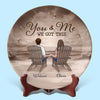Side By Side, We’re Unstoppable - Couple Personalized Custom Ceramic Plate - Gift For Husband Wife, Anniversary