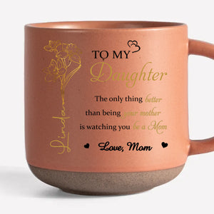 The Best Love Is A Mother’s Love - Family Personalized Custom Printed Pottery Mug - Mother's Day, Gift For Mom, Daughter