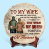 I’m Still Here, Still Grumpy, And Still Yours - Couple Personalized Custom Ceramic Plate - Gift For Husband Wife, Anniversary