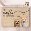 Custom Photo We Smell You Coming - Dog & Cat Personalized Custom Home Decor Decorative Mat - House Warming Gift For Pet Owners, Pet Lovers