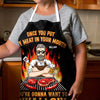 Once You Put My Meat In Your Mouth, You're Gonna Want To Swallow - Couple Personalized Custom Apron - Gift For Husband Wife, Anniversary
