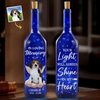 Custom Photo Gone But Never Forgotten - Memorial Personalized Custom Blue Bottle Lamp - Sympathy Gift For Pet Owners, Pet Lovers