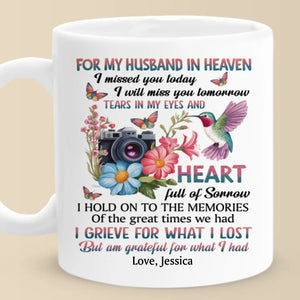 Your Love Guides Me Still - Memorial Personalized Custom Mug - Sympathy Gift For Family Members
