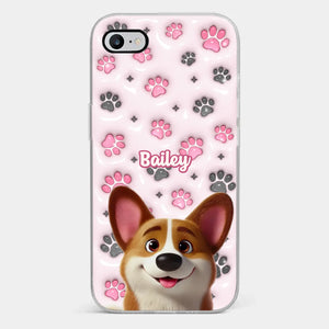 Loyal Paws, Endless Love - Dog Personalized Custom 3D Inflated Effect Printed Clear Phone Case - Gift For Pet Owners, Pet Lovers