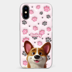 Loyal Paws, Endless Love - Dog Personalized Custom 3D Inflated Effect Printed Clear Phone Case - Gift For Pet Owners, Pet Lovers