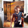 Custom Photo Hustle, Hit, Never Quit - Family Personalized Custom Blanket - Gift For Yourself, Best Friends, Siblings, Family Members