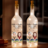 The Love Between Mother & Daughter Knows No Distance - Family Personalized Custom Bottle Lamp - Mother's Day, Gift For Mom, Daughter