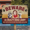 Happiness Is A Wagging Tail - Dog Personalized Custom Home Decor Metal Sign - House Warming Gift For Pet Owners, Pet Lovers