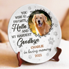 Custom Photo Rest In Peace, Sweet Soul - Memorial Personalized Custom Ceramic Plate - Sympathy Gift For Pet Owners, Pet Lovers