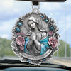 Keep Me In Your Gentle Embrace - Memorial Personalized Custom Car Ornament - Acrylic Custom Shaped - Sympathy Gift For Family Members