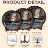 Custom Photo In Our Hearts, Your Memory Stays - Memorial Personalized Custom Ceramic Plate - Sympathy Gift For Family Members