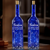Sisters Are Different Flowers From The Same Garden - Bestie Personalized Custom Blue Bottle Lamp - Gift For Best Friends, BFF, Sisters