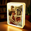 Custom Photo Every Moment With You Is A Gift - Couple Personalized Custom LED Mirror Frame Lamp - Gift For Husband Wife, Anniversary