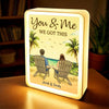 You And Me We Got This - Couple Personalized Custom LED Mirror Frame Lamp - Gift For Husband Wife, Anniversary