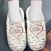 Blessed To Be Called Grandma - Family Personalized Custom Fluffy Slippers - Mother's Day, Gift For Mom, Grandma