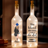 The Future Is Bright, Just Like You - Family Personalized Custom Bottle Lamp - Graduation Gift For Family Members, Siblings, Brothers, Sisters