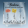 Growing Together, Rooted In Love - Bestie Personalized Custom Square Shaped Acrylic Plaque - Gift For Best Friends, BFF, Sisters