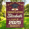 Cheers To Your Amazing Achievement - Family Personalized Custom Flag - Graduation Gift For Family Members, Siblings, Brothers, Sisters