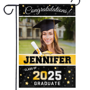Custom Photo A New Chapter Begins - Family Personalized Custom Flag - Graduation Gift For Family Members, Siblings, Brothers, Sisters