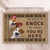 We Can Smell Your Arrival - Dog Personalized Custom Home Decor Decorative Mat - House Warming Gift For Pet Owners, Pet Lovers