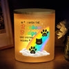 I Wish The Rainbow Bridge Had Visiting Hours - Memorial Personalized Custom Printed Glass Jar With LED Candle - Sympathy Gift For Pet Owners, Pet Lovers