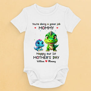 Our First Mother’s Day Together - Family Personalized Custom Baby Onesie - Mother's Day, Baby Shower Gift, Gift For First Mom