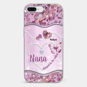 Grandkids Fill Nana’s Life With Love - Family Personalized Custom Clear Phone Case - Mother's Day Gift For Mom, Grandma
