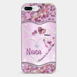 Grandkids Fill Nana’s Life With Love - Family Personalized Custom Clear Phone Case - Mother's Day Gift For Mom, Grandma