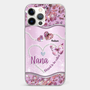 Grandkids Fill Nana’s Life With Love - Family Personalized Custom Clear Phone Case - Mother's Day Gift For Mom, Grandma