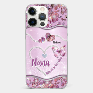 Grandkids Fill Nana’s Life With Love - Family Personalized Custom Clear Phone Case - Mother's Day Gift For Mom, Grandma