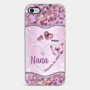 Grandkids Fill Nana’s Life With Love - Family Personalized Custom Clear Phone Case - Mother's Day Gift For Mom, Grandma