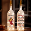 Dream Big, Graduate Bigger - Family Personalized Custom Bottle Lamp - Graduation Gift For Family Members, Siblings, Brothers, Sisters