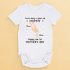 From My Little Hand To Your Big Heart - Family Personalized Custom Baby Onesie - Mother's Day, Baby Shower Gift, Gift For First Mom