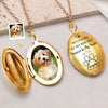 Custom Photo Run Free, Until We Meet Again - Memorial Personalized Custom Locket Necklace - Sympathy Gift For Pet Owners, Pet Lovers