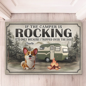 Welcome to Camp Pup Paradise - Dog Personalized Custom Home Decor Decorative Mat - House Warming Gift For Pet Owners, Pet Lovers
