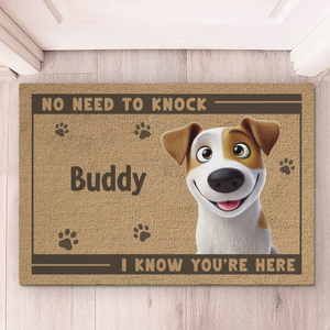 Paws Before People In This Happy Home - Dog & Cat Personalized Custom Home Decor Decorative Mat - New Arrival, House Warming Gift For Pet Owners, Pet Lovers