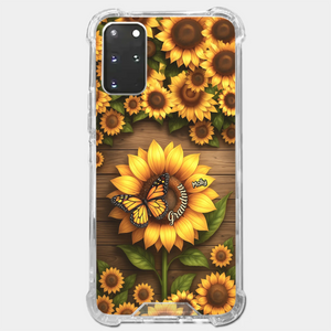 Planted With Love, Blossomed With Grandkids - Family Personalized Custom Clear Phone Case - Mother's Day, Gift For Mom, Grandma