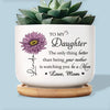 Love Grows Here - Family Personalized Custom Home Decor Ceramic Plant Pot - Mother's Day, House Warming Gift For Mom, Daughter