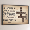 Where Paws Roam, Love Is Always Home - Memorial Personalized Custom Horizontal Poster - Sympathy Gift For Pet Owners, Pet Lovers