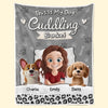 This Is My Dog Cuddling Blanket - Dog Personalized Custom Blanket - Gift For Pet Owners, Pet Lovers