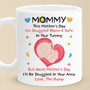 Mommy, You’re My First Home - Family Personalized Custom Mug - Mother's Day, Baby Shower Gift, Gift For First Mom, Newborn Baby