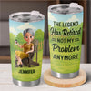 Retired, Not Expired - Personalized Custom Tumbler - Appreciation, Retirement Gift For Yourself, Best Friends, Siblings, Family Members, Coworkers