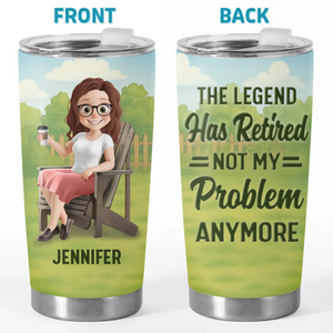 Retired, Not Expired - Personalized Custom Tumbler - Appreciation, Retirement Gift For Yourself, Best Friends, Siblings, Family Members, Coworkers