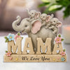 Love You A Ton, Mama - Family Personalized Custom Acrylic Plaque Custom Shape - Mother's Day, Gift For Mom