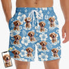Custom Photo Pawsitive Island Energy - Dog & Cat Personalized Custom Tropical Hawaiian Aloha Men Beach Shorts - Summer Vacation Gift For Pet Owners, Pet Lovers