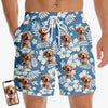 Custom Photo Aloha & Tail Wags - Dog & Cat Personalized Custom Tropical Hawaiian Aloha Men Beach Shorts - Summer Vacation Gift For Pet Owners, Pet Lovers