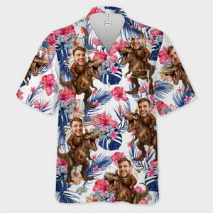 Custom Photo Some Call It Chaos, I Call It A Beach Trip - Funny Personalized Custom Unisex Tropical Hawaiian Aloha Shirt - Summer Vacation Gift, Gift For Family Members, Best Friends, Siblings, Travel Lovers