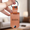 Custom Photo Drive Safe, We Need You Home - Family Personalized Custom Engraved Leather Keychain - Father's Day, Baby Shower Gift, Gift For Dad, Grandpa, Baby Kids, Newborn Baby