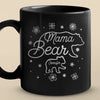 Lead With Love - Family Personalized Custom Black Mug - Mother's Day, Gift For Mom, Grandma